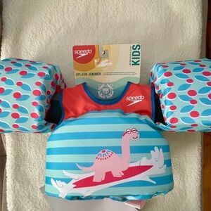 Speedo Kids Swim Vest - Blue and Red